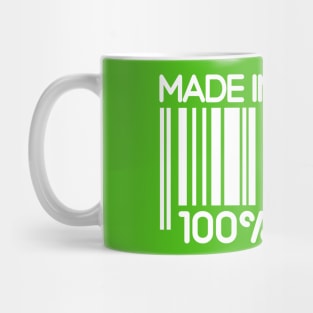 Made in Ireland [white on green] Mug